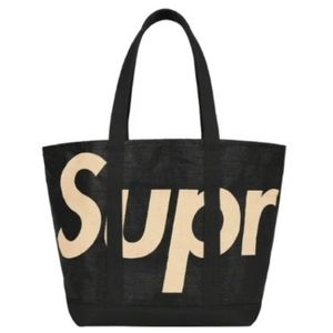 Supreme SS20 Black Raffia Tote